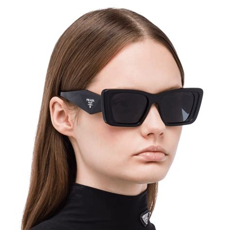 prada pr 08ys 1ab5s0 black|Prada PR 08YS 1AB5S0 51 Black Sunglasses .